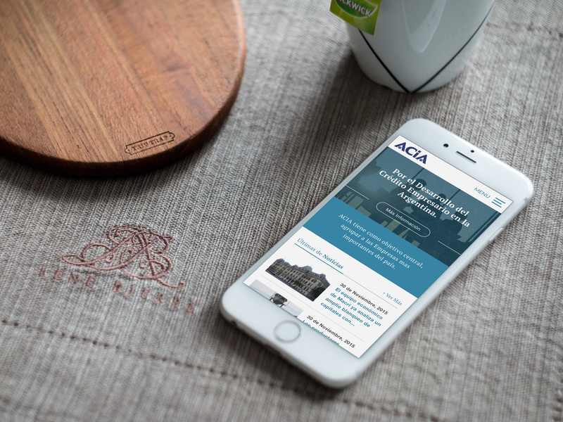 Acia Mobile Version design site website webdesign phone iphone responsive mobile homepage