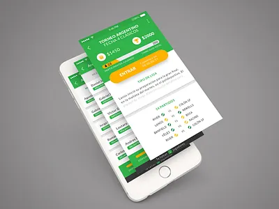 Fantasy Fútbol app design fantasy futbol league liga mobile ui ux