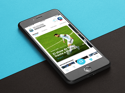 Selección Argentina 2018 app argentina design futbol iphone mobile mundial russia soccer ui ux