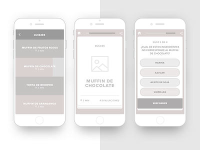 Evaluation app wireframes