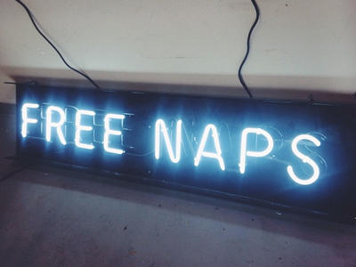 Free Naps Neon Sign