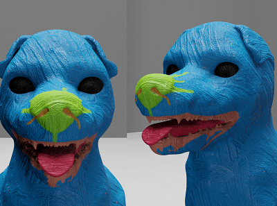 Dog 3d art 3dmodel blender blendercycles design dog photoshop render texture