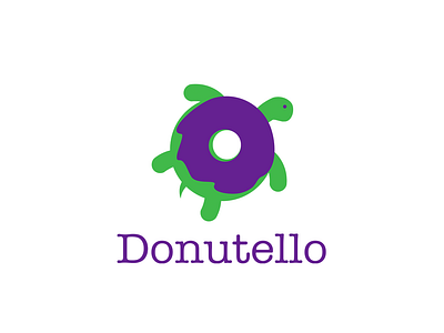 donutello awesome logo brand design brand identity branding donatello donut donut design donut shop inspiration logo inspirations ninja turtles torto tortoise turtle turtle design turtle logo ui vector