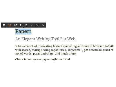 Paperr Editor