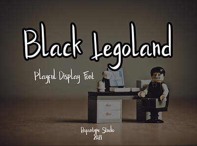 Black Legoland Playful Display Font