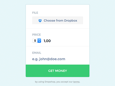 Dropshop buy dropbox dropshop files payment sell shop