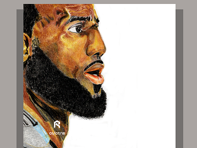 LEBRON JAMES- COLORED DRAWINGS