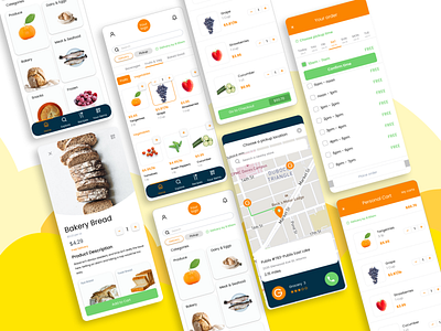 Grocery Delivery Mobile App Design