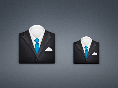Suit Icon / Bada OS app bada black blue icon mobile suit tie