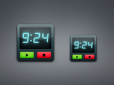 Time Tracker Icon / Bada OS app bada black clock icon mobile time