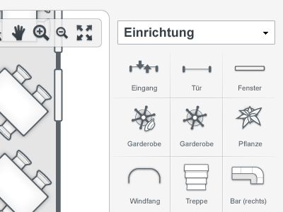 FT Editor app application editor floor furniture gray plan ui web