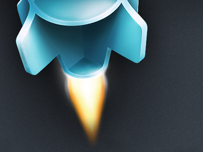 uirocket splash refined android artwork clouds flame icon mobile rocket sign space ui