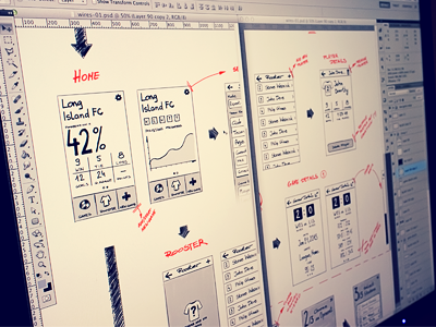 Scribbling some wireframes...
