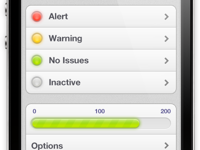 Some UI elements app clear gray gui interface iphone mobile progress status ui white