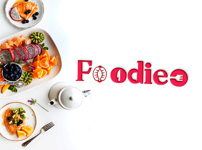 Foodieo 3d brand branding design food app foodie identity logo logo design logotype resturant ux vector