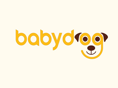 Babydog logo animal logos babydog logo branding design dog logo dog typography logo logo logo design logo dog logo with dog logos logos dog typography