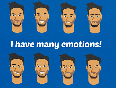 Facemojis art digital portrait digitalart emoji emoticon emotions flat design flat illustration flatdesign illustration photoshop ui