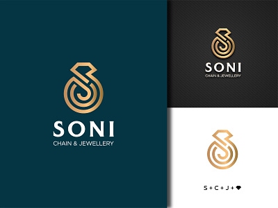 Modern minimalist jewelry logo