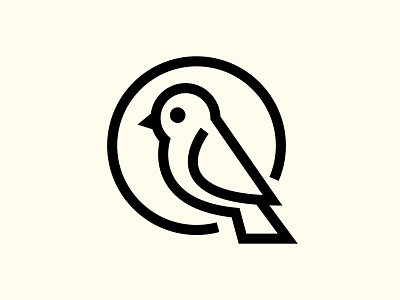 Modern Minimalist bird logo design