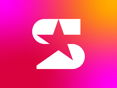 Modern abstract S star logo