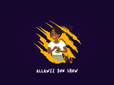 Nigerian Youth Corper (Allawee Don Show) clean design illustration vector