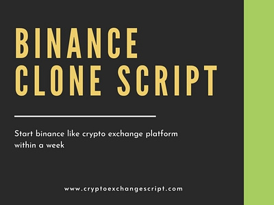 Binance Clone Script - To Start Crypto exchange like binance