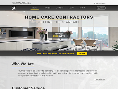 Contractors Company Web Design design home care webdesign