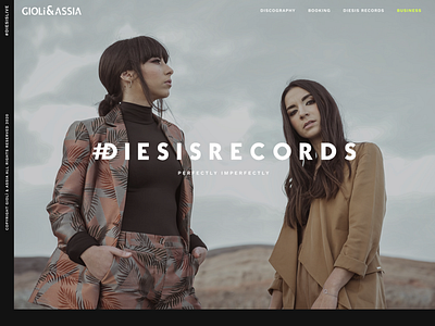 Giolì&Assia - Web Design REWORK | Personal black dj electronic electronic music music personal project redesign techno webdesign white