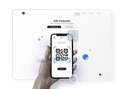 Landing Page - Scan Code App app app design design landing page landingpage ui ux uxui uxui webdesign landingpage uxuidesign uxuidesigner