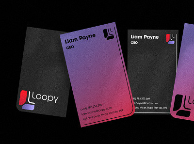 Loopy - Card Visit brand identity branding card card visit creative logo logo logodesign logotype minimalism package packaging