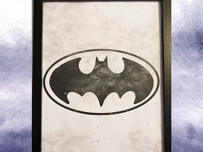 Batman inspired print | frame options available batman decor design illustration inspired print prints superhero wall art