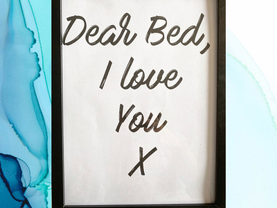 Dear bed I love you print |frame options available