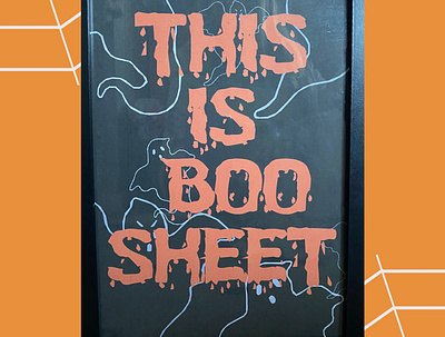 This is Boo Sheet funny Halloween quote decor design funny quote halloween halloween decor illustration inspired print prints wall art