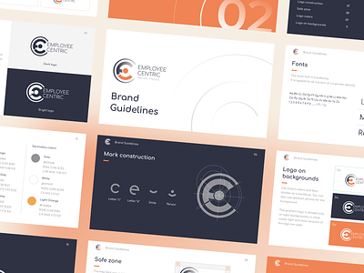 Employee Centric | Brand Guidelines branding graphic graphic design graphicdesign guidlines logobook