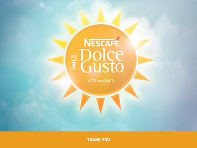 Nescafé Dolce Gusto - visual concept coffee sun