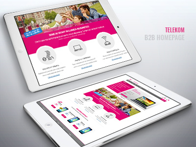 Telekom - B2B Homepage business homepage
