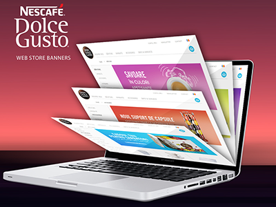 Nescafé Dolce Gusto - web store banners banners coffee