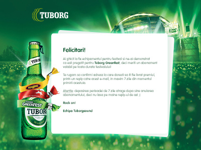 Tuborg GreenFest -  Winners page