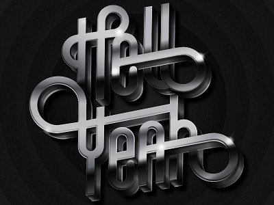 Opening Titles illustration noir retro typography