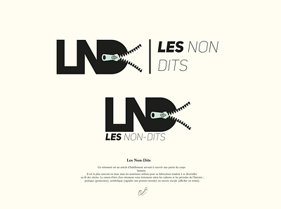 LND (Les Non Dits) Typography Logodesign branding french icon illustration logo typography typography logo