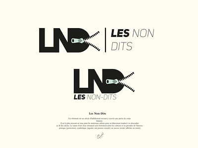 LND (Les Non Dits) Typography Logodesign