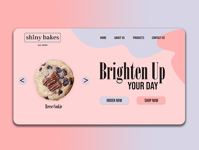 Bakeshop Cookie Homepage bakery landing page bakeshop bakeshop homepage branding ui ux web web design website