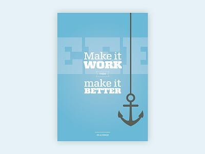 Make It Work maersk poster design print design