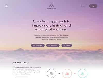 Yolo Homepage sketch web design wordpress theme