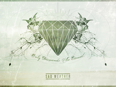 New Sad Weather Artwork angels diamonds geometrical graphic design holly tree