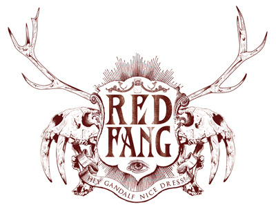 Red Fang • T-shirt Contest beer horns skull stoner wear