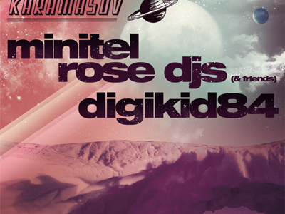 Minitel Rose • flyer fly graphic design print
