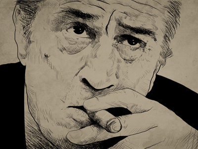 R. De Niro digital portrait