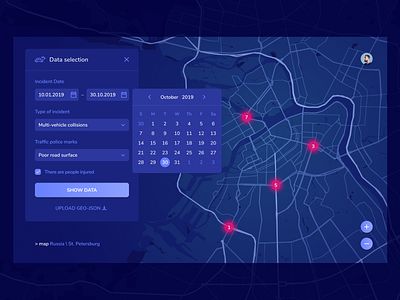 Traffic accident map