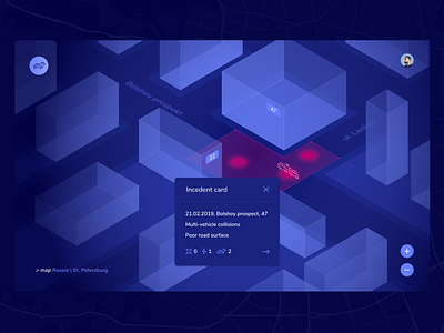Traffic accident map / Street view